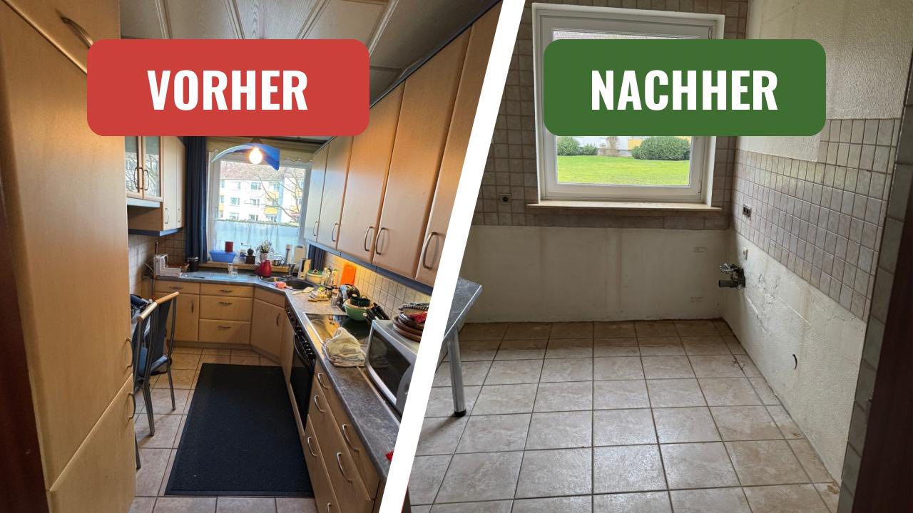 Vorher Nachher Küche – Entrümpelung Wolfsburg